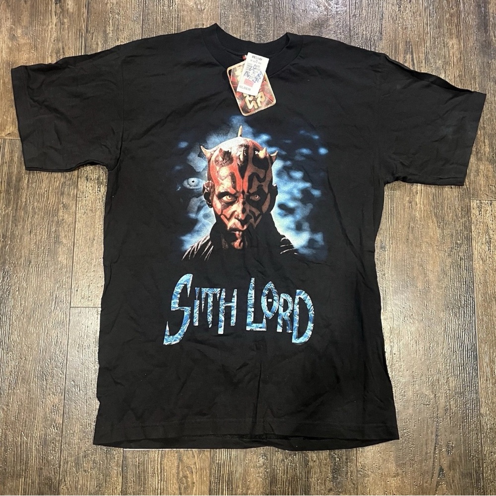 Vintage RARE Sith Lord Darth Maul Phantom Menace Star Wars NWT Tshirt Size L